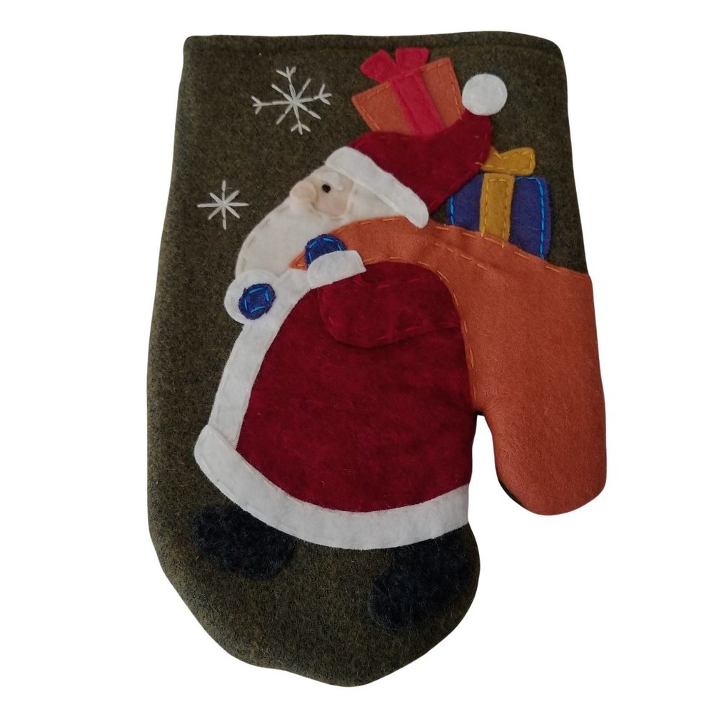 ❄ New Christmas Santa Oven Mitt/Trivet